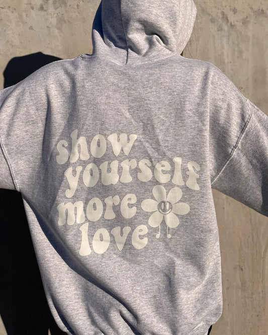More Love Standard Hoodie- Heathered Grey