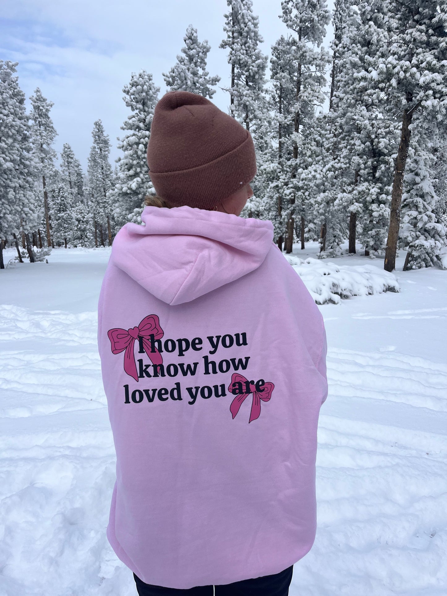 I Hope You Know Standard Hoodie- Light Pink