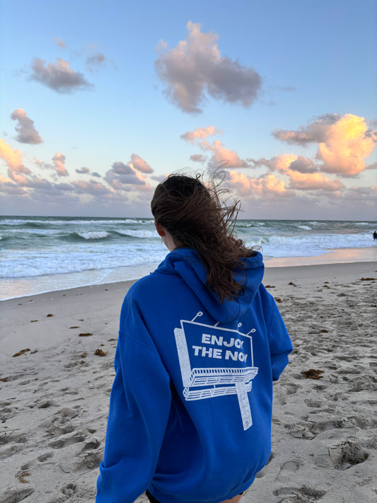 Enjoy the Now Hoodie Standard Hoodie- Royal Blue