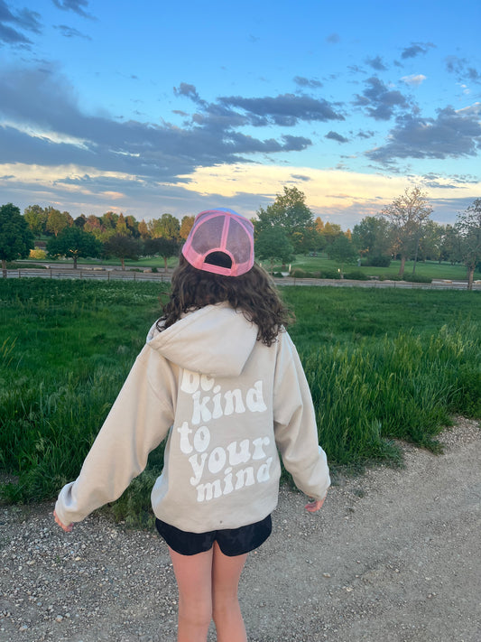 Kind Mind Standard Hoodie- Sand
