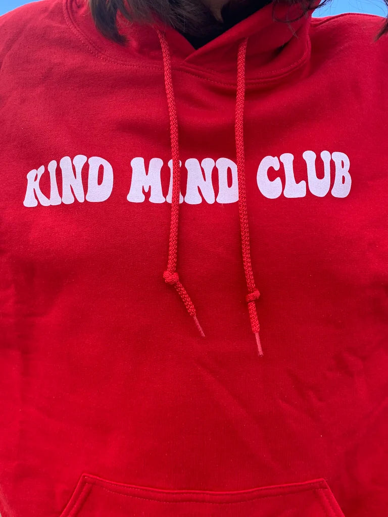 Kind Mind Standard Hoodie- Red