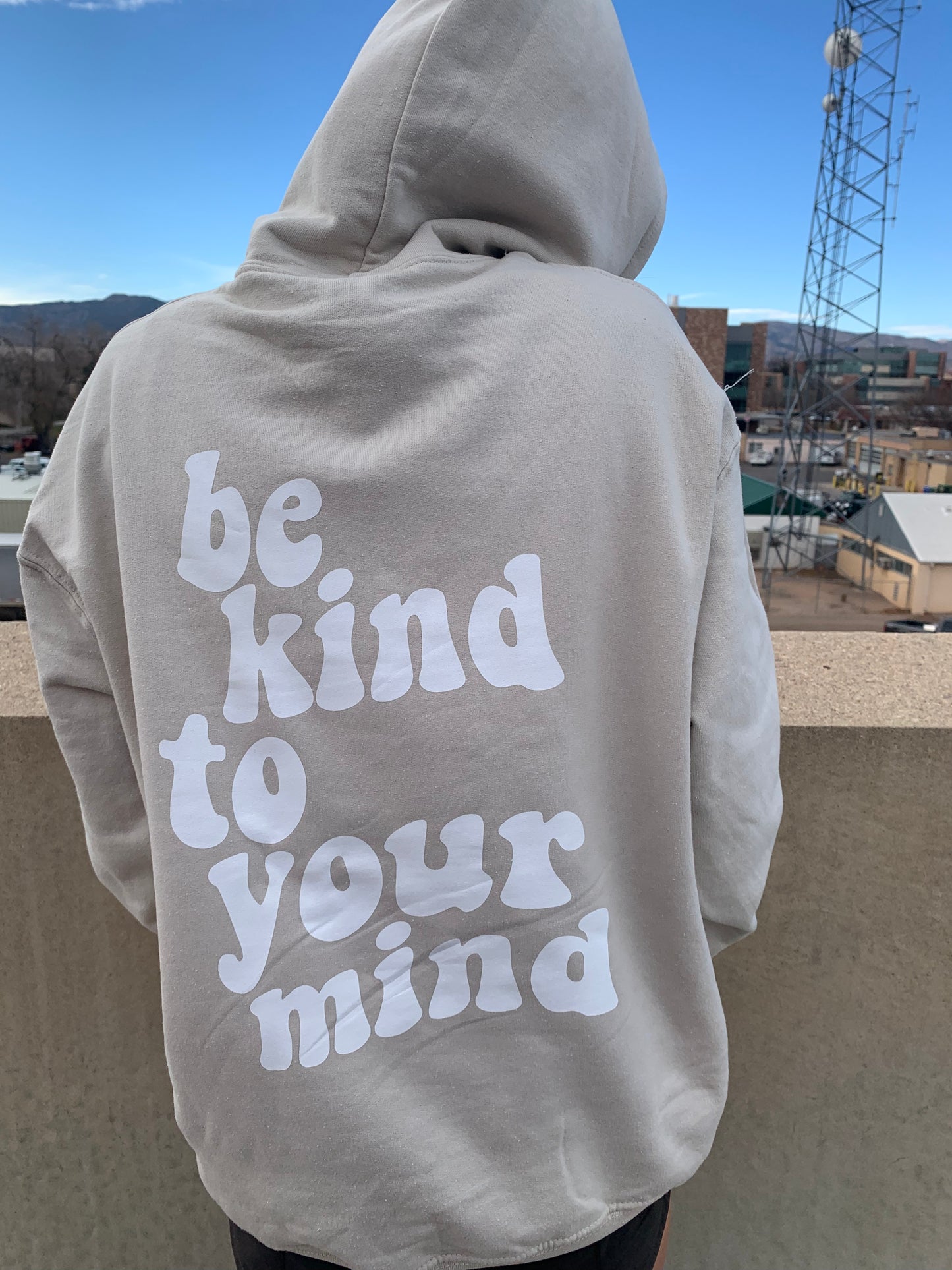 Kind Mind Standard Hoodie- Sand
