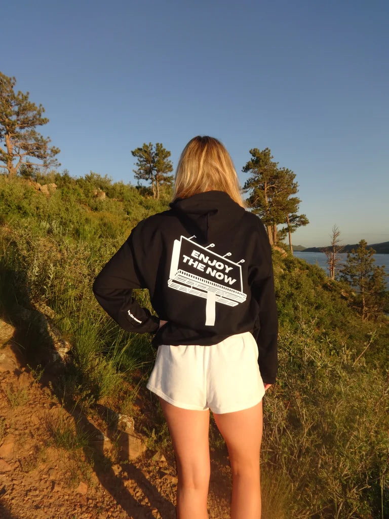 Enjoy the Now Standard Hoodie- Black