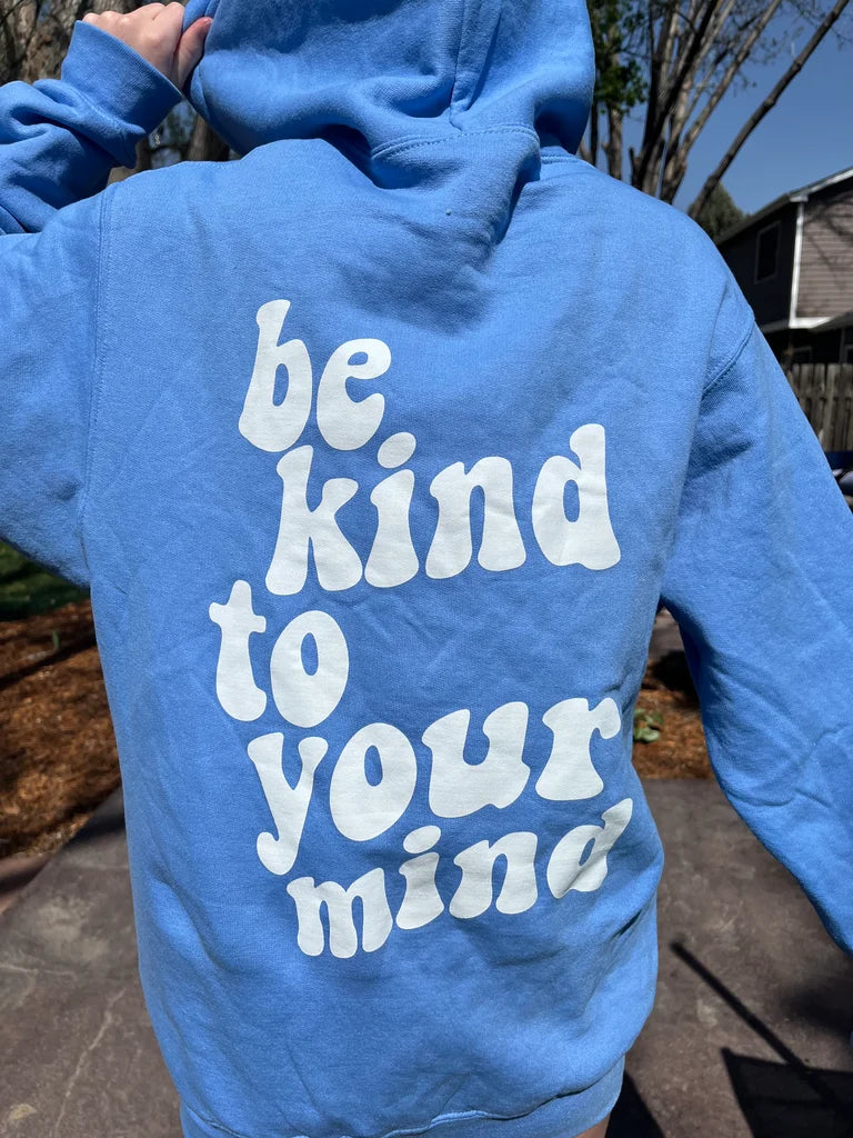 Kind Mind Standard Zip Up- Carolina Blue