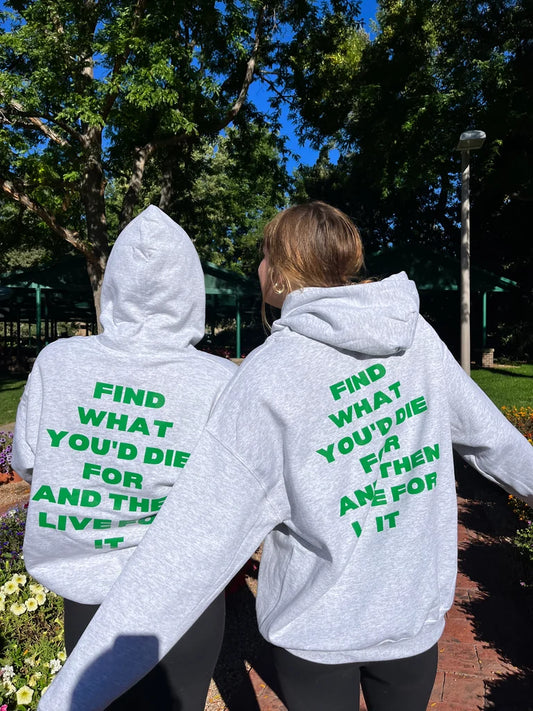 Live for It Standard Hoodie- Ash