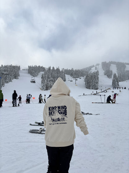 Ski Club Heavyweight Hoodie- Cream