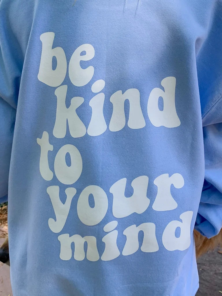 Kind Mind Standard Crewneck- Light Blue