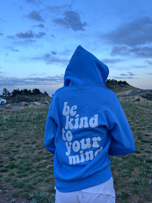 Kind Mind Standard Zip Up- Carolina Blue