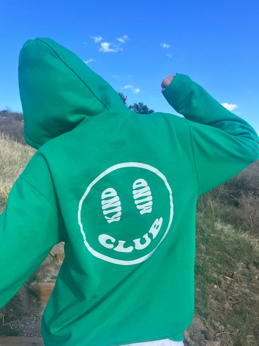 KMC Smiley Zip-Up- Kelly Green