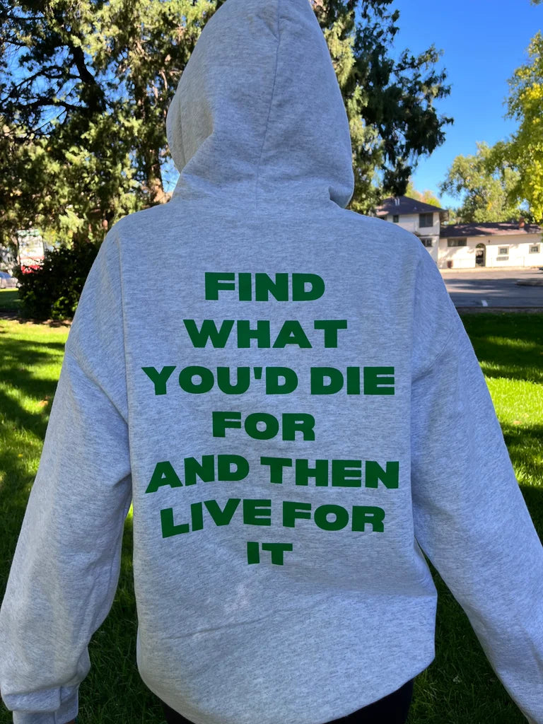 Live for It Hoodie- Ash